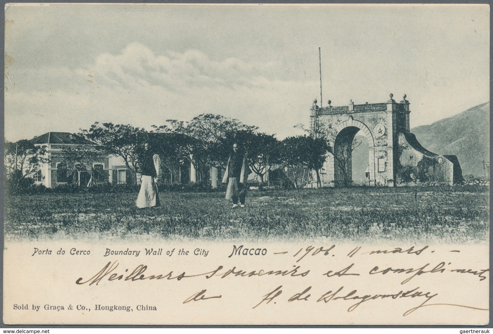 Macau - Ganzsachen: 1907, UPU Card 4 Av. Canc. "MACAU 18 OUT 07" Via Hong Kong 19 OCT To Paris/Franc - Ganzsachen