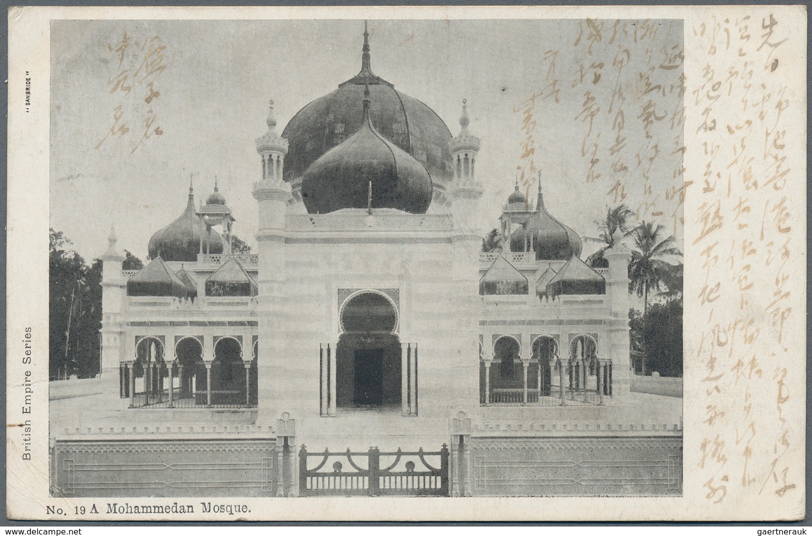 Malaiische Staaten - Straits Settlements: 1908, 3 C Plum KEVII, Single Franking On Picture Postcard - Straits Settlements