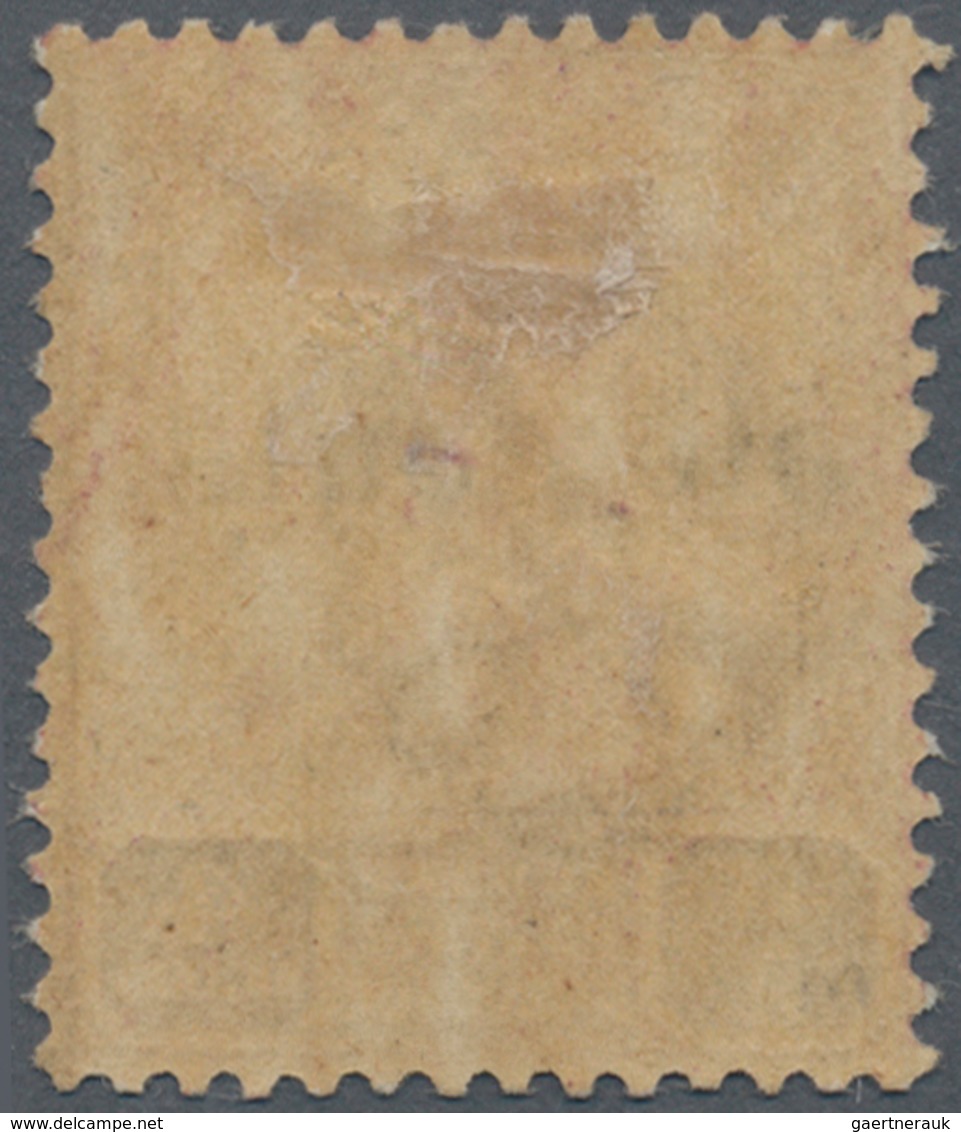 Malaiische Staaten - Johor: 1903 UNISSUED "50 Cents." On $4 Dull Purple & Brown, Mounted Mint With L - Johore
