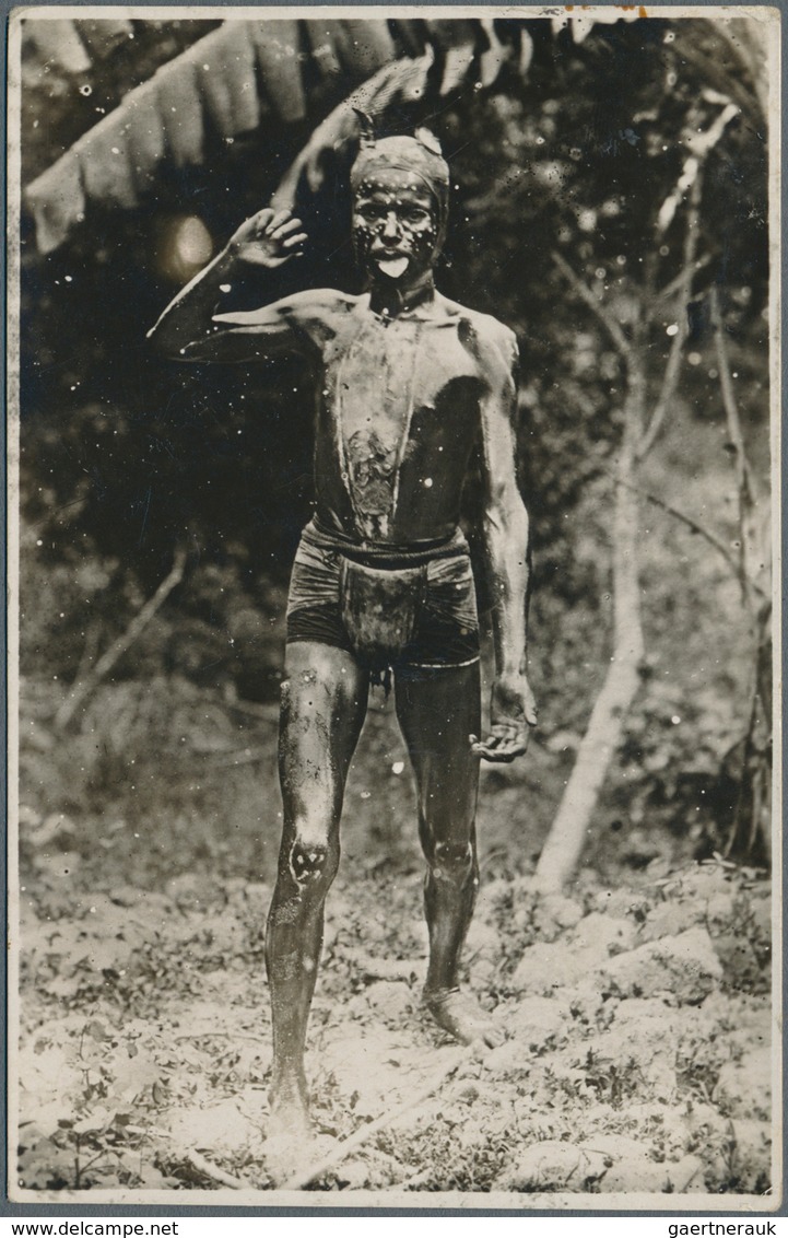 Malaiische Staaten - Johor: 1921, Two Realphoto Picture Postcards, Each With Single Franking 4 C Pur - Johore