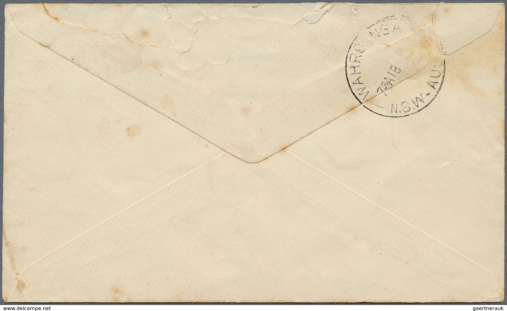 Malaiische Staaten - Johor: 1938 Airmail Cover From Kota Tinggi To Australia Franked By 1922 5c. Str - Johore