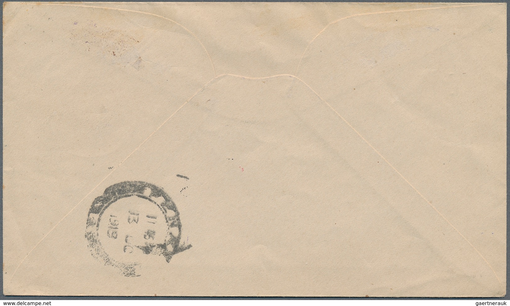 Malaiische Staaten - Kedah: 1919 (11.10.), Sheaf Of Rice 1c. Brown Horiz. Pair In Combination With S - Kedah