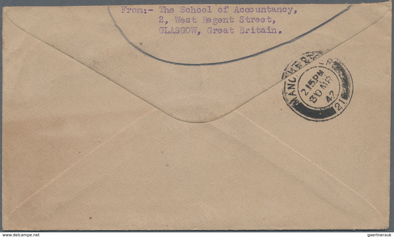 Malaiische Staaten - Malakka: Japanese Occupation, 1941 (11 Nov.), Incoming Surface Mail Cover FromG - Malacca