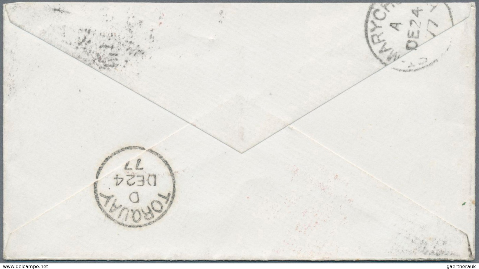Malaiische Staaten - Penang: 1877 Cover To Torquay, England Via Southampton Franked By Straits Settl - Penang