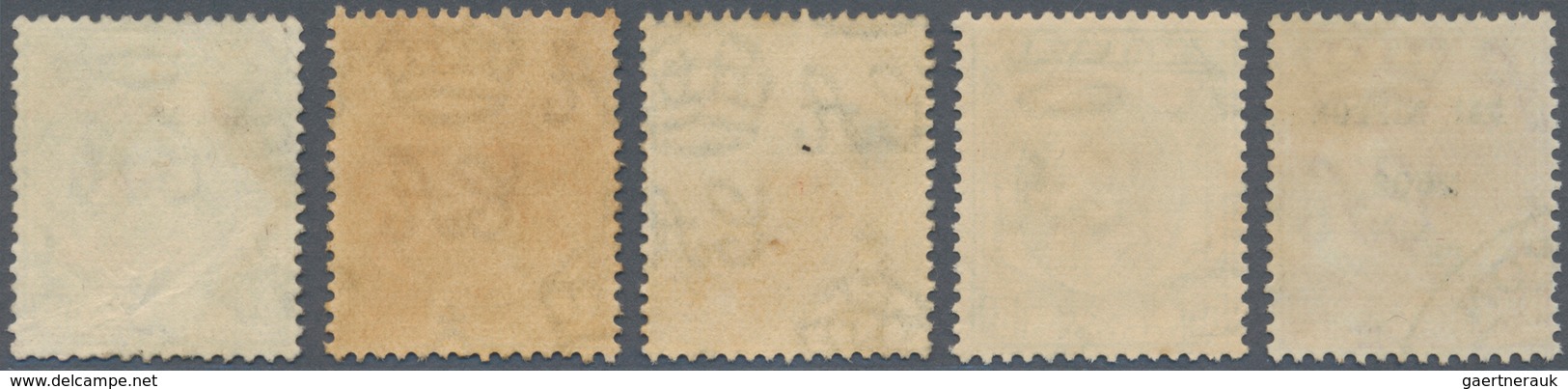 Malaiische Staaten - Penang: Japanese Occupation, 1942, Selection Of Ovpt. Varieties: 1 C. With "PE" - Penang