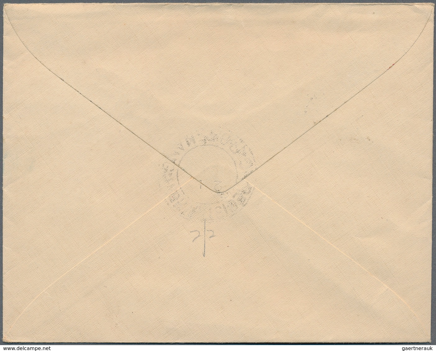 Malaiische Staaten - Penang: 1947 (2.1.), Registered Local Cover Bearing Six Optd. KGVI Heads 5c. Br - Penang
