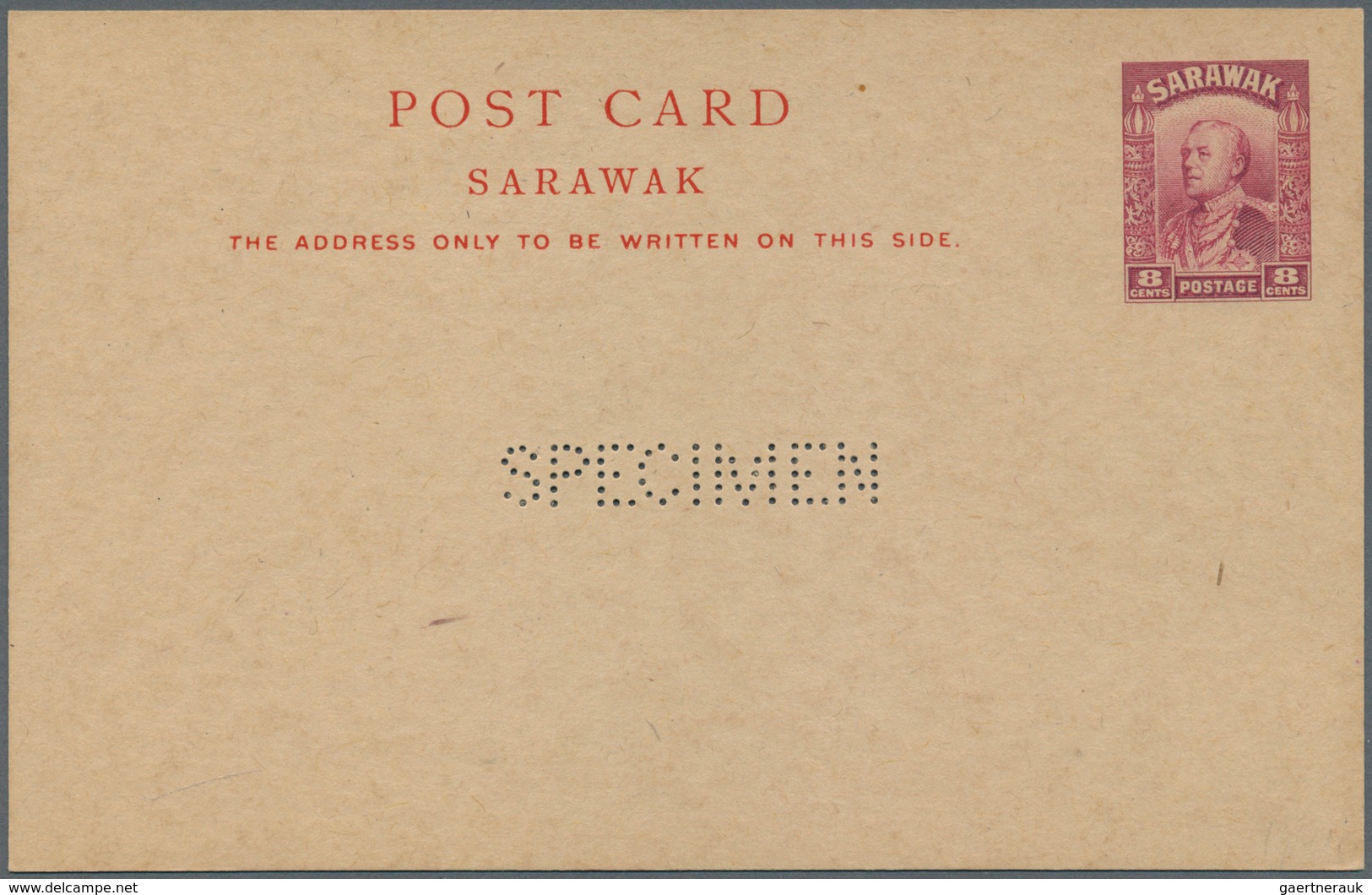 Malaiische Staaten - Sarawak: 1934, Complete Set Of Sir Charles Vyner Brooke 2 C Green, 4 C Violet, - Autres & Non Classés