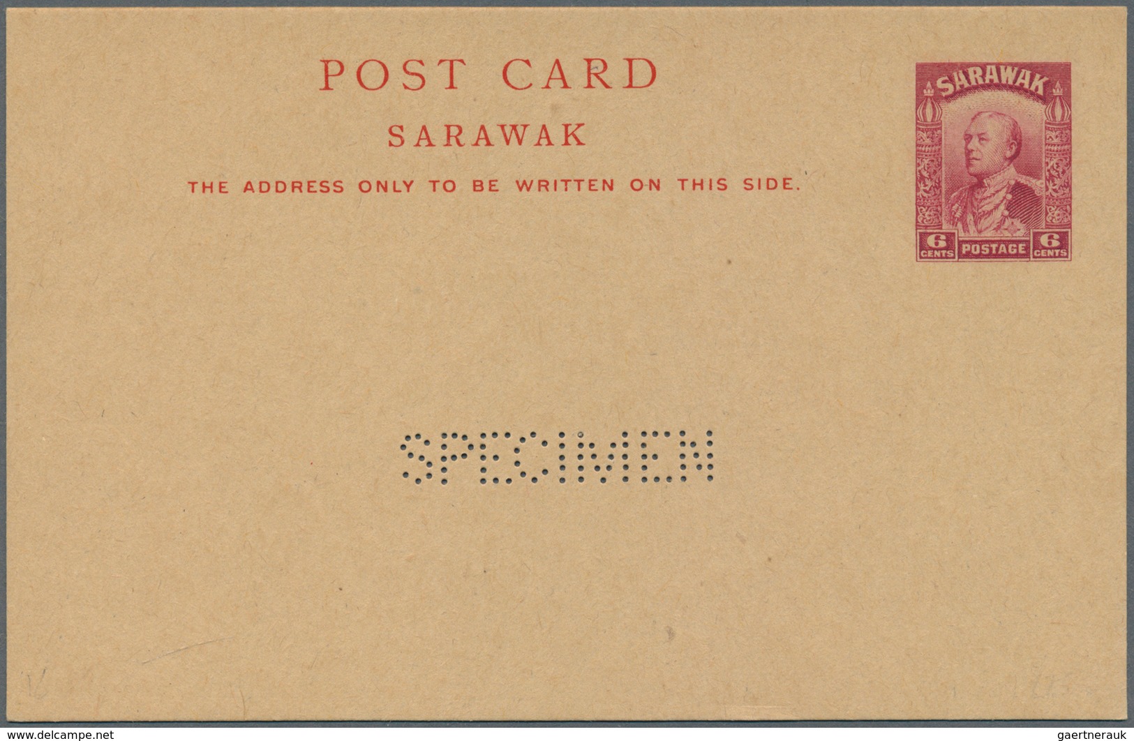 Malaiische Staaten - Sarawak: 1934, Complete Set Of Sir Charles Vyner Brooke 2 C Green, 4 C Violet, - Autres & Non Classés