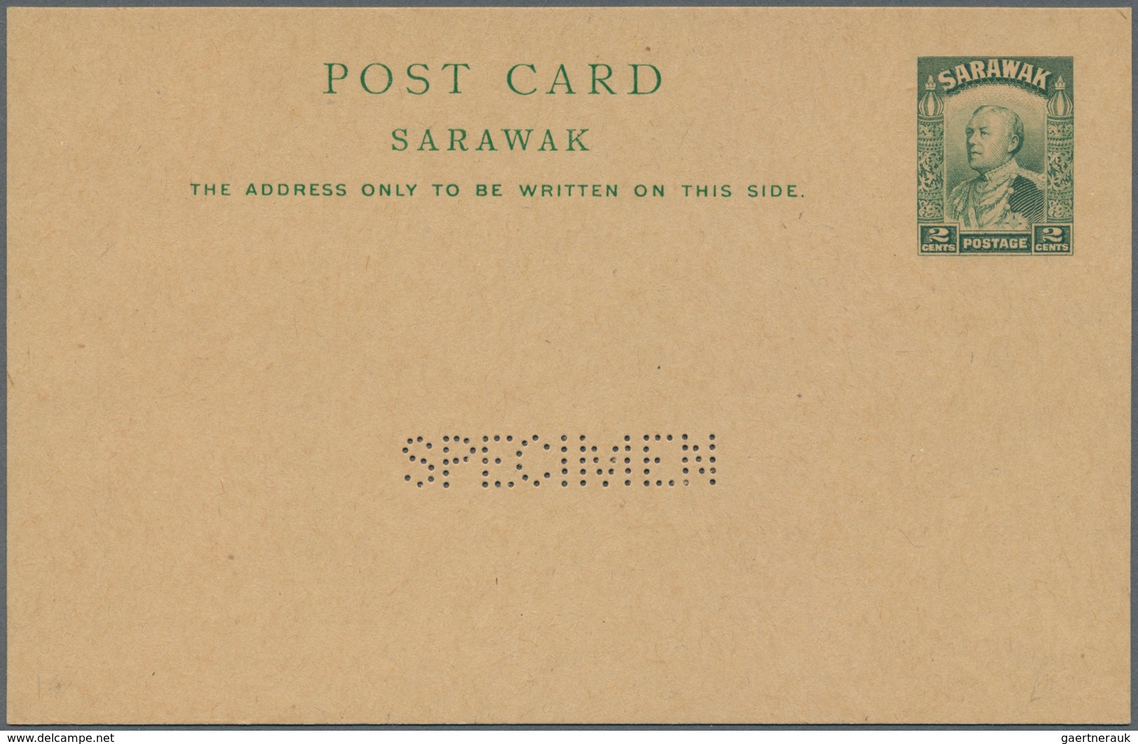 Malaiische Staaten - Sarawak: 1934, complete set of Sir Charles Vyner Brooke 2 C green, 4 C violet,