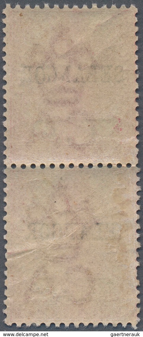 Malaiische Staaten - Selangor: 1885-91 QV 2c. Rose, Optd. "SELANGOR" Type 27, Vertical Pair, Mint Wi - Selangor