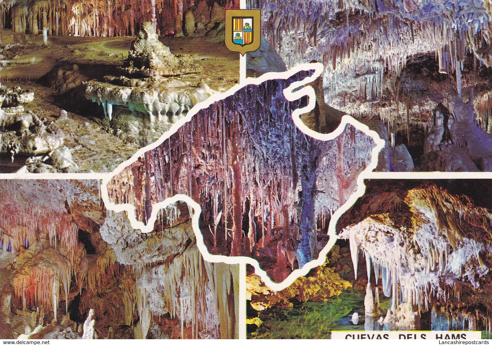 Postcard Mallorca Porto Cristo Manacor Cuevas Dels Hams Valle De Las Delicias PU 1996 My Ref  B23061 - Mallorca