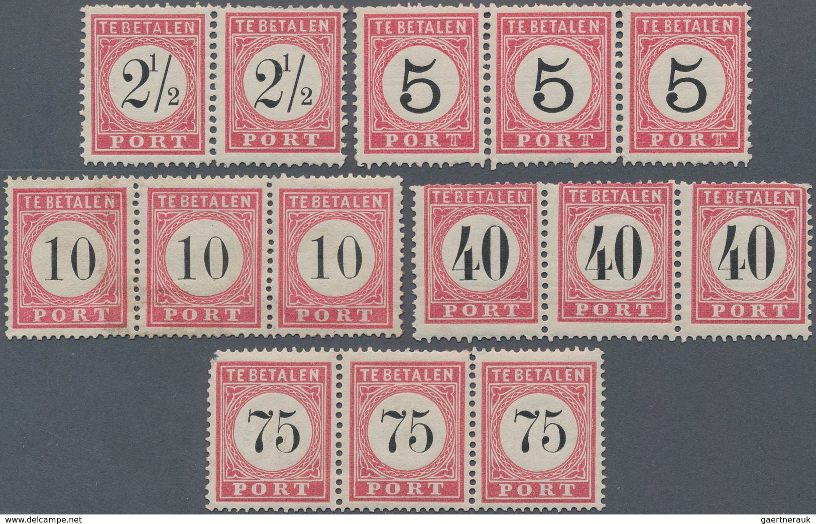 Niederländisch-Indien: 1870-1902: Group Of 39 Stamps, Mostly As Multiples, With 1870 1c., 5c. And 20 - Niederländisch-Indien