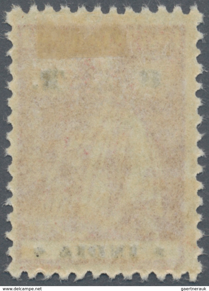 Portugiesisch-Indien: 1913/1925, 8 T, Mint Hinged, With Double Overprint. ÷ 1913/1925, 8 T Schnitter - Inde Portugaise