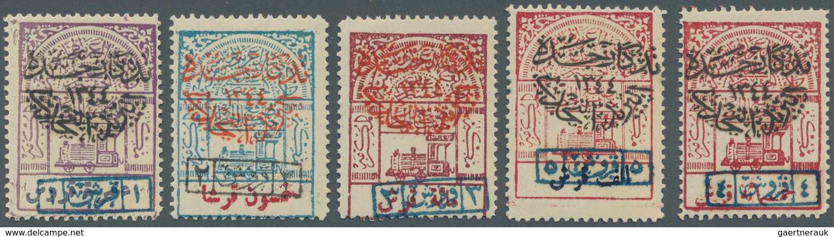 Saudi-Arabien - Nedschd: 1925, Capture Of Djeddah Set, Unused Mounted Mint First Mount VLH, Signed A - Arabie Saoudite