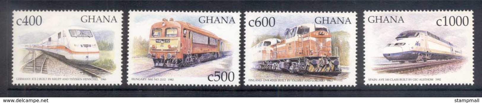 Ghana 1999 Railways Of The World MUH - Ghana (1957-...)