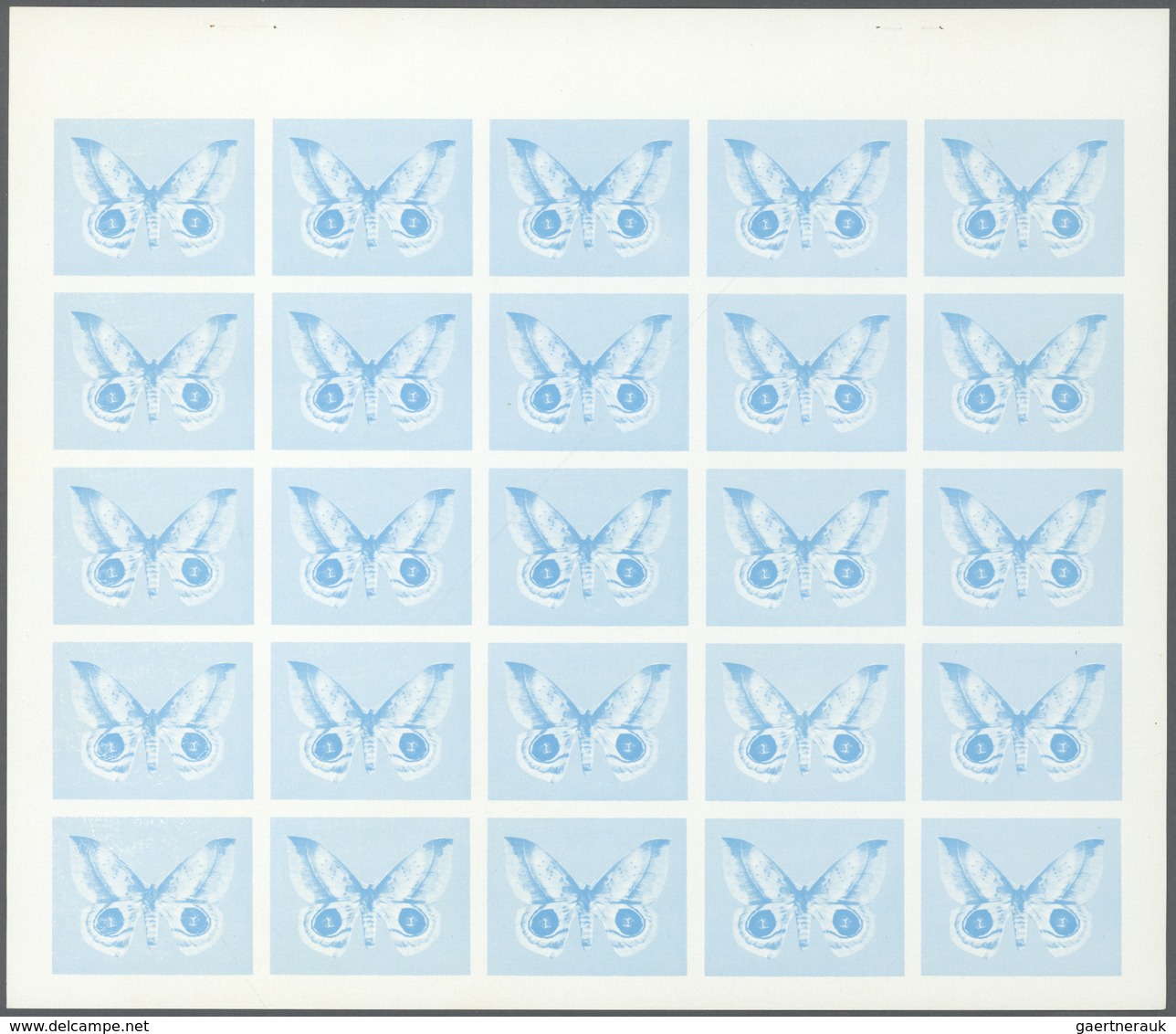 Schardscha / Sharjah: 1972. Sharjah. Progressive proof (7 phases) in complete sheets of 25 for the 7