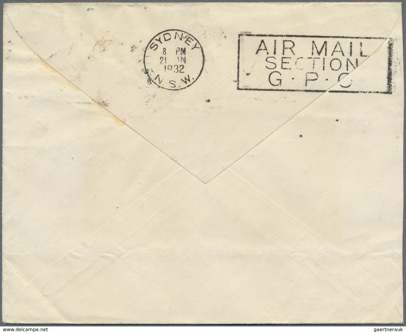 Singapur: 1932, 14 JAN, Airmail Letter With Special 46 C. Per 1/2 Oz Rate "Returun Of Christmas Flig - Singapour (...-1959)