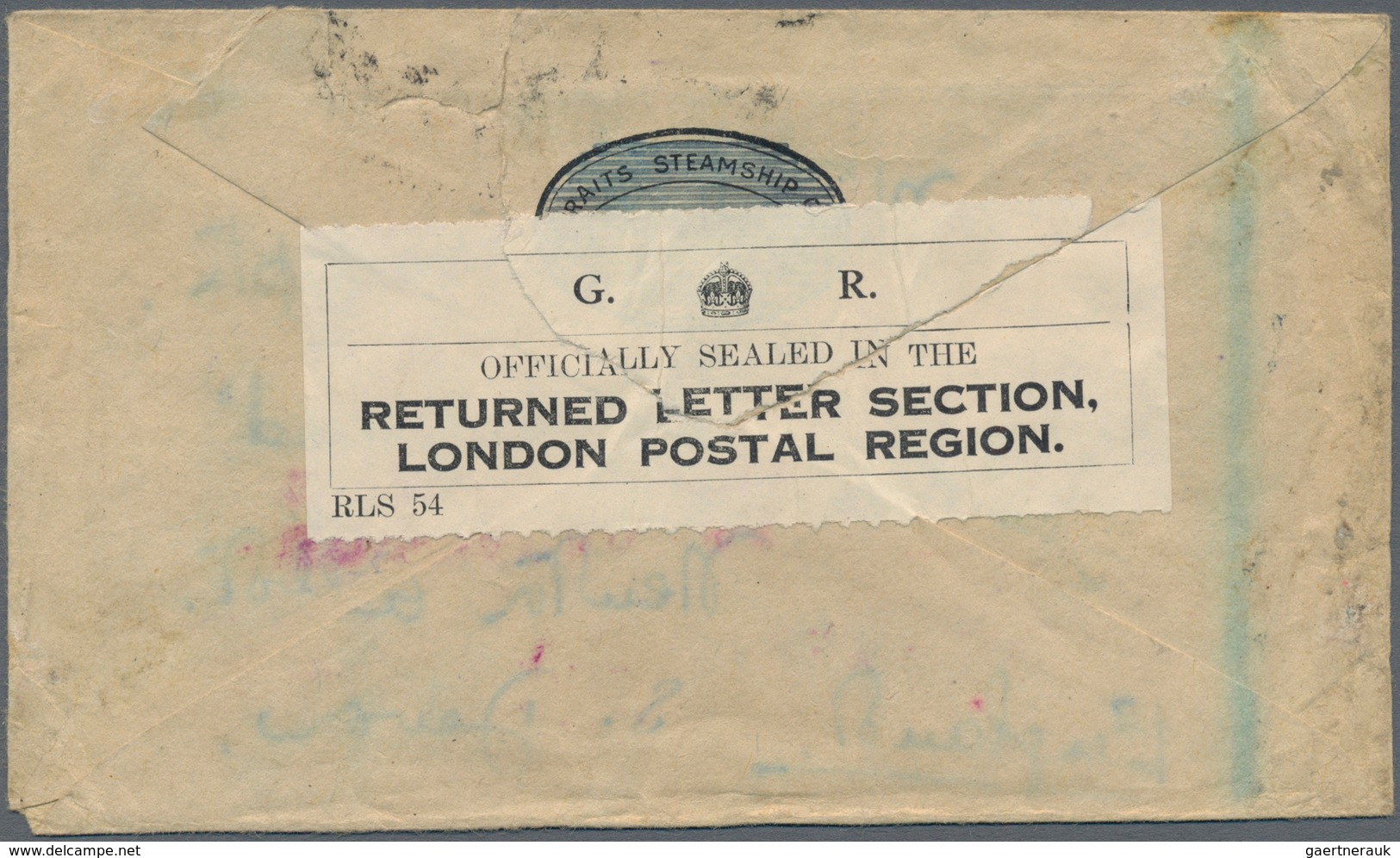 Singapur: 1939, Crash Mail Envelope With Twolined "SALVAGED MAIL/EX CENTURION". Mail Left Malaya In - Singapur (...-1959)