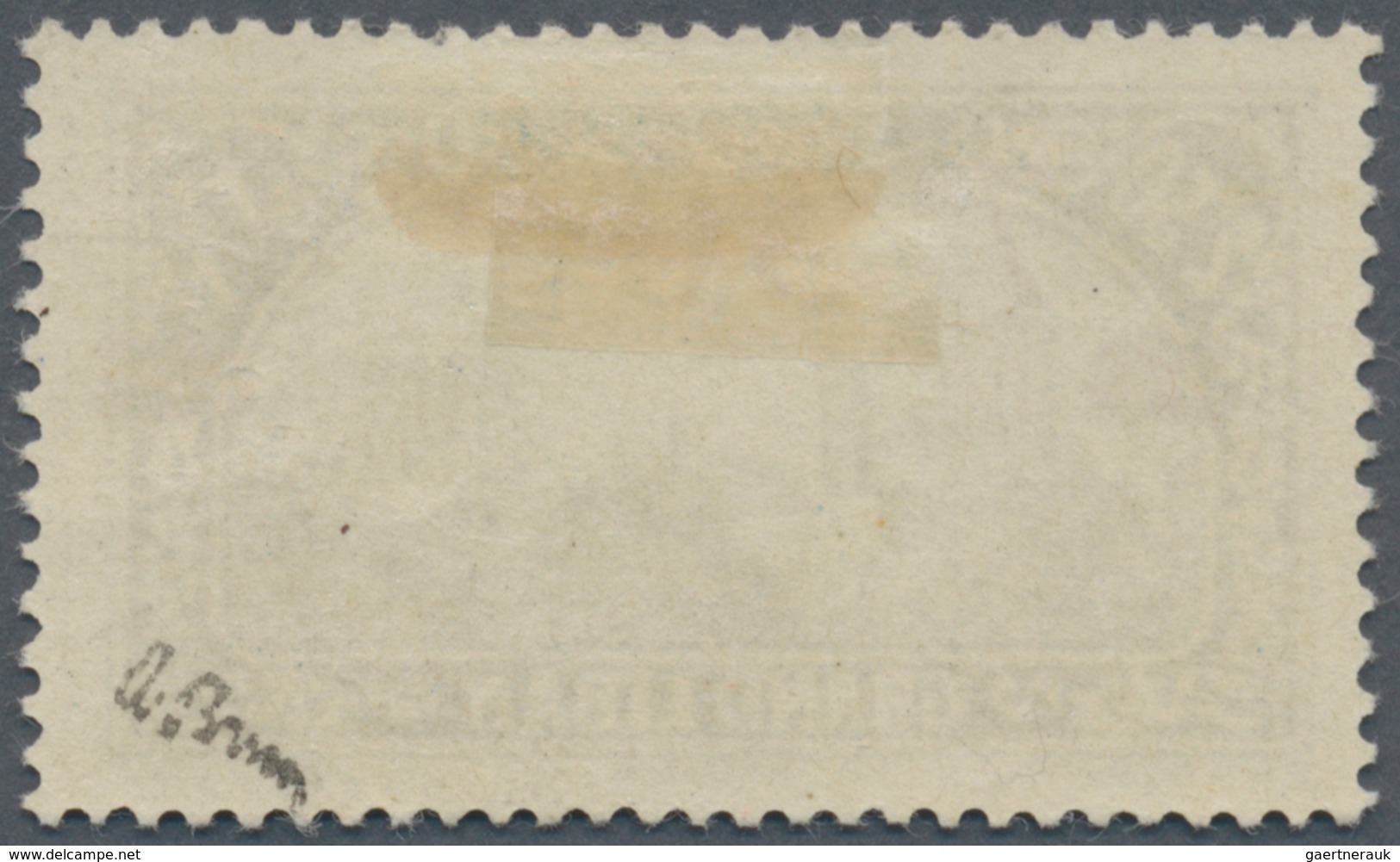 Syrien: 1928, 7.50pi. On 2.50pi. Greenish Blue, Red Overprint On LEBANON Stamp, Mint O.g. With Hinge - Syrie