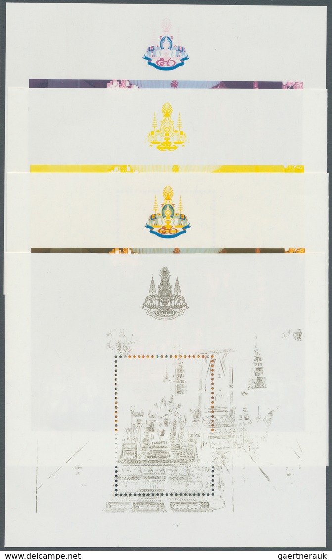 Thailand: 1996. Progressive Proof (11 Phases Inclusive Original) For The First Souvenir Sheet Of The - Thaïlande