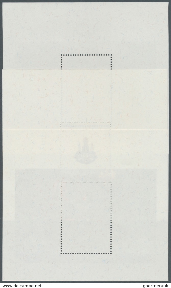 Thailand: 1996. Progressive Proof (11 Phases Inclusive Original) For The First Souvenir Sheet Of The - Thailand