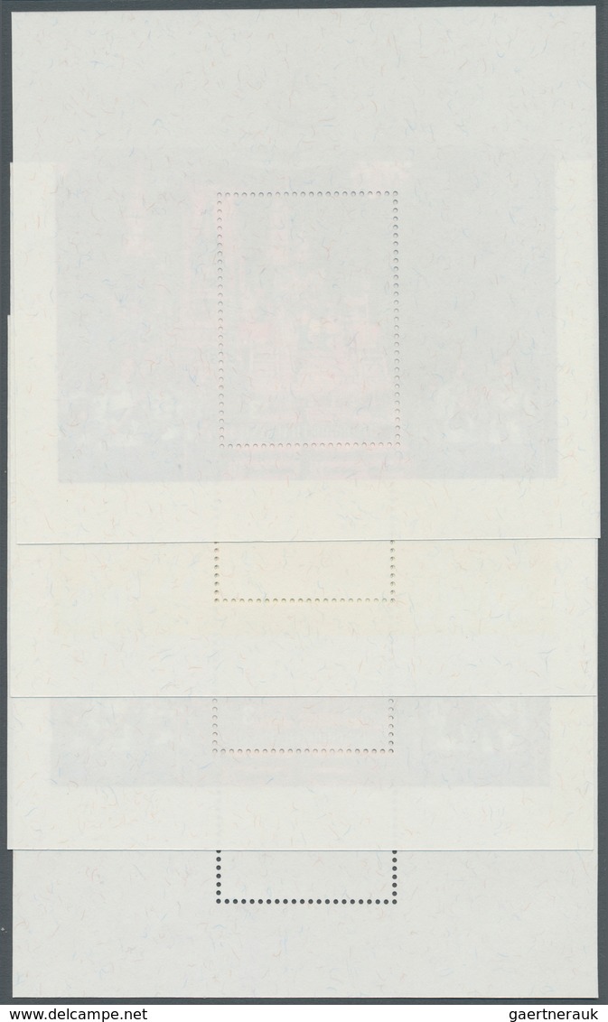 Thailand: 1996. Progressive Proof (11 Phases Inclusive Original) For The First Souvenir Sheet Of The - Thailand