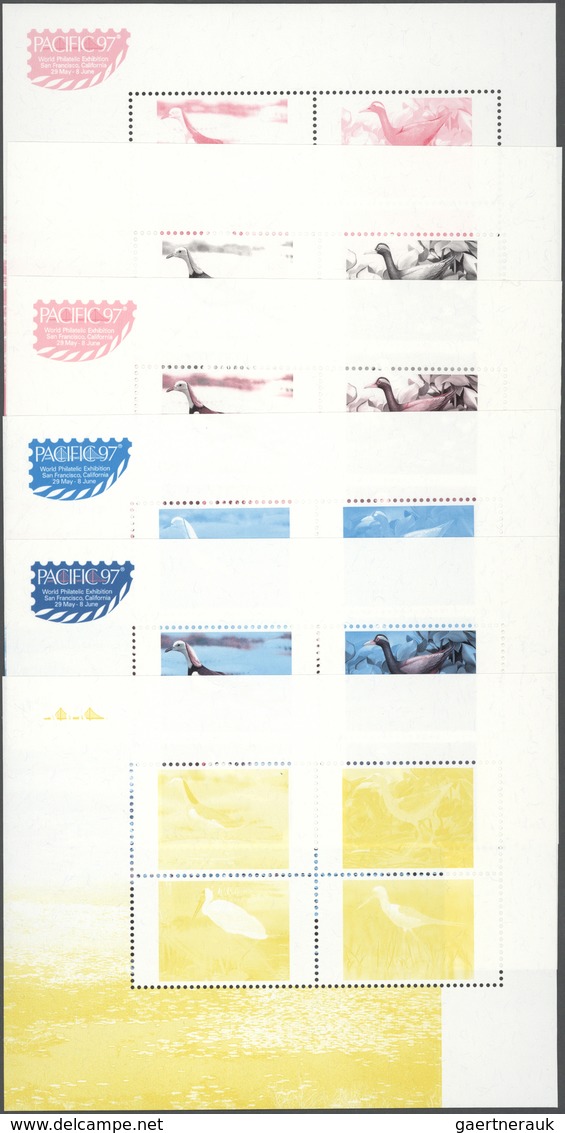 Thailand: 1997. Progressive Proof (11 Phases Inclusive Original) For The Souvenir Sheet Of The WATER - Thaïlande