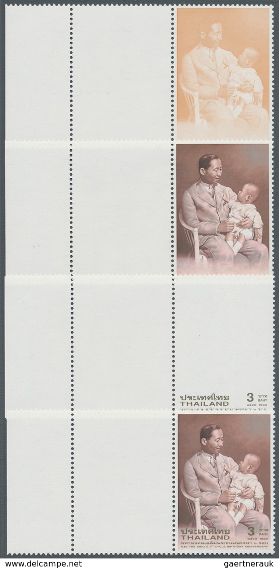 Thailand: 1999. Progressive Proof (9 Phases Inclusive Original) As Horizontal Units With Blank Field - Thailand