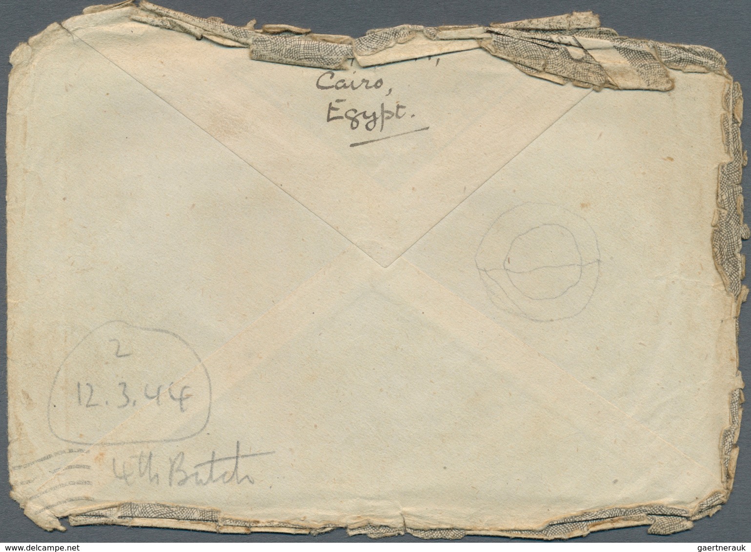 Thailand - Besonderheiten: 1942, PRISONER OF WAR MAIL BURMA THAI RAILWAY, Stampless Envelope (heavy - Thaïlande