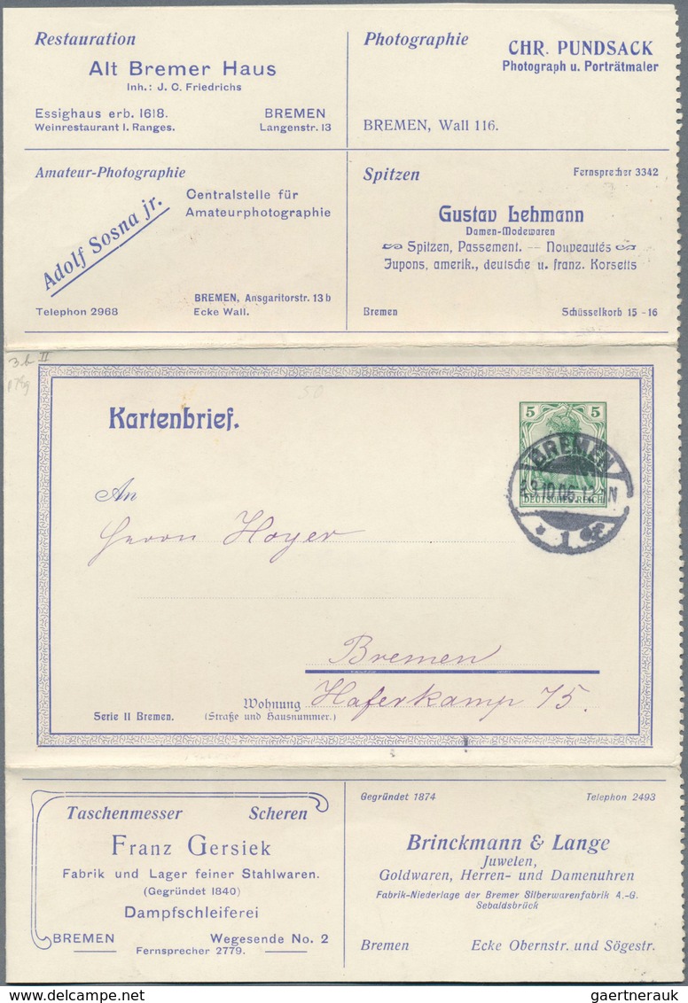 Thematik: Anzeigenganzsachen / Advertising Postal Stationery: 1906, German Empire. Advertising Lette - Ohne Zuordnung