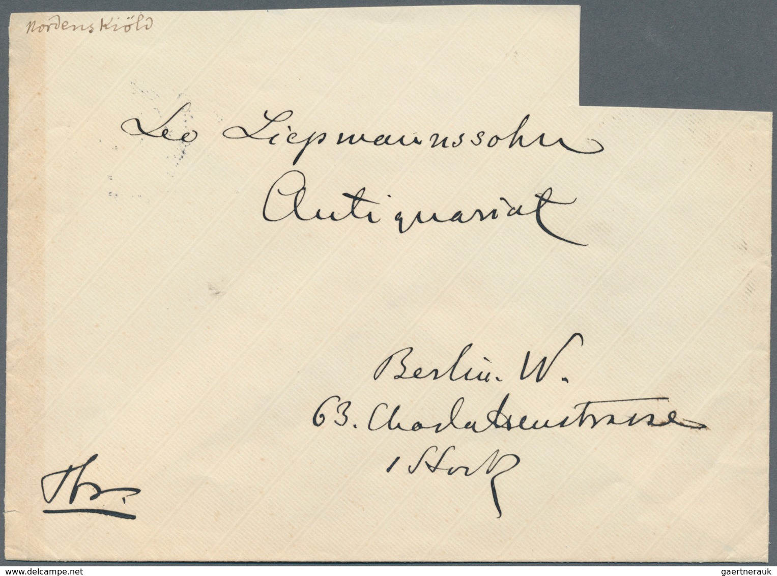 Thematik: Arktis / Arctic: 1888, ADOLF ERIK NORDENSKJÖLD, Handwritten Letter (Stockholm, 17 Mars 188 - Autres & Non Classés