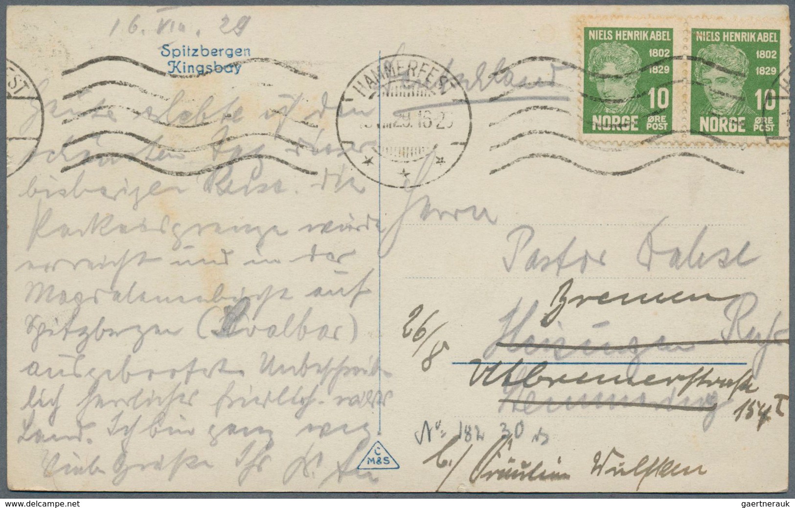 Thematik: Arktis / Arctic: 1913/1929, Spitsbergen. Lot Of 3 Different Picture Postcard Concerning SP - Sonstige & Ohne Zuordnung