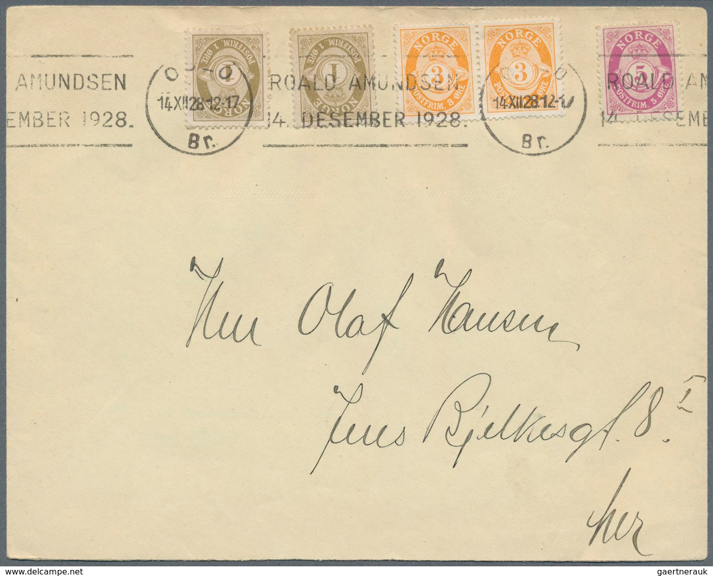 Thematik: Arktis / Arctic: 1928 (approx), Norge/Germany. Lot Of One Commercial Letter With Machine C - Sonstige & Ohne Zuordnung