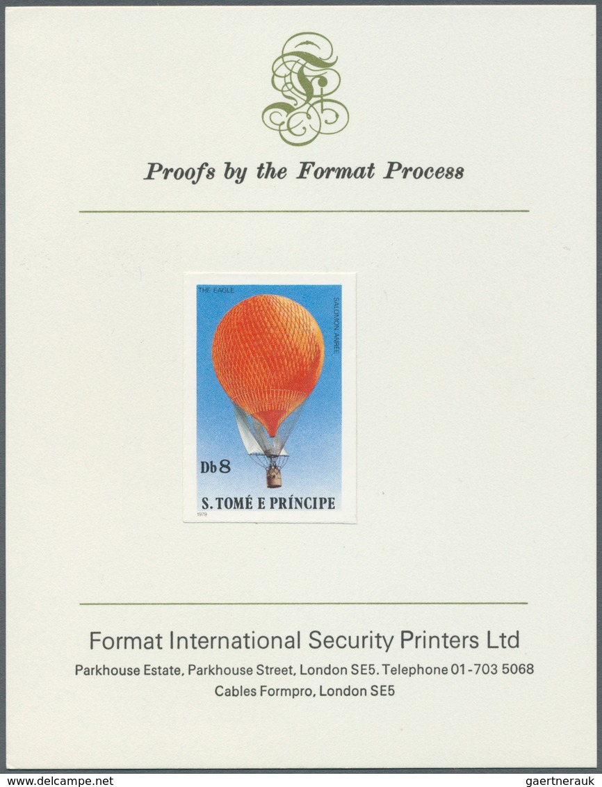 Thematik: Ballon-Luftfahrt / balloon-aviation: 1979, SAO TOME E PRINCIPE: History of aviation - BALL