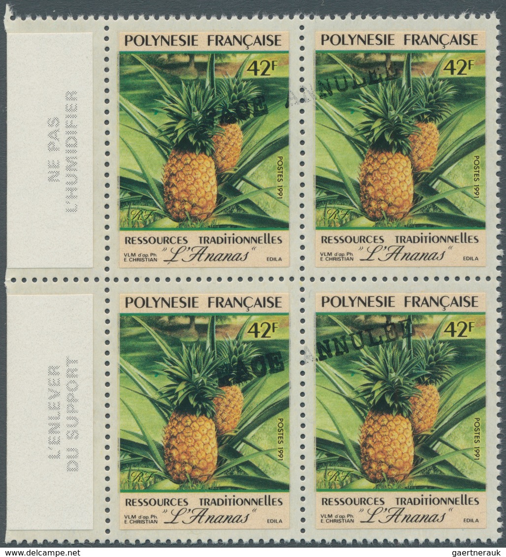 Thematik: Flora-Obst + Früchte / Flora-fruits: 1991, FRENCH POLYNESIA: Pineapple (Ananas Sativus) 42 - Obst & Früchte