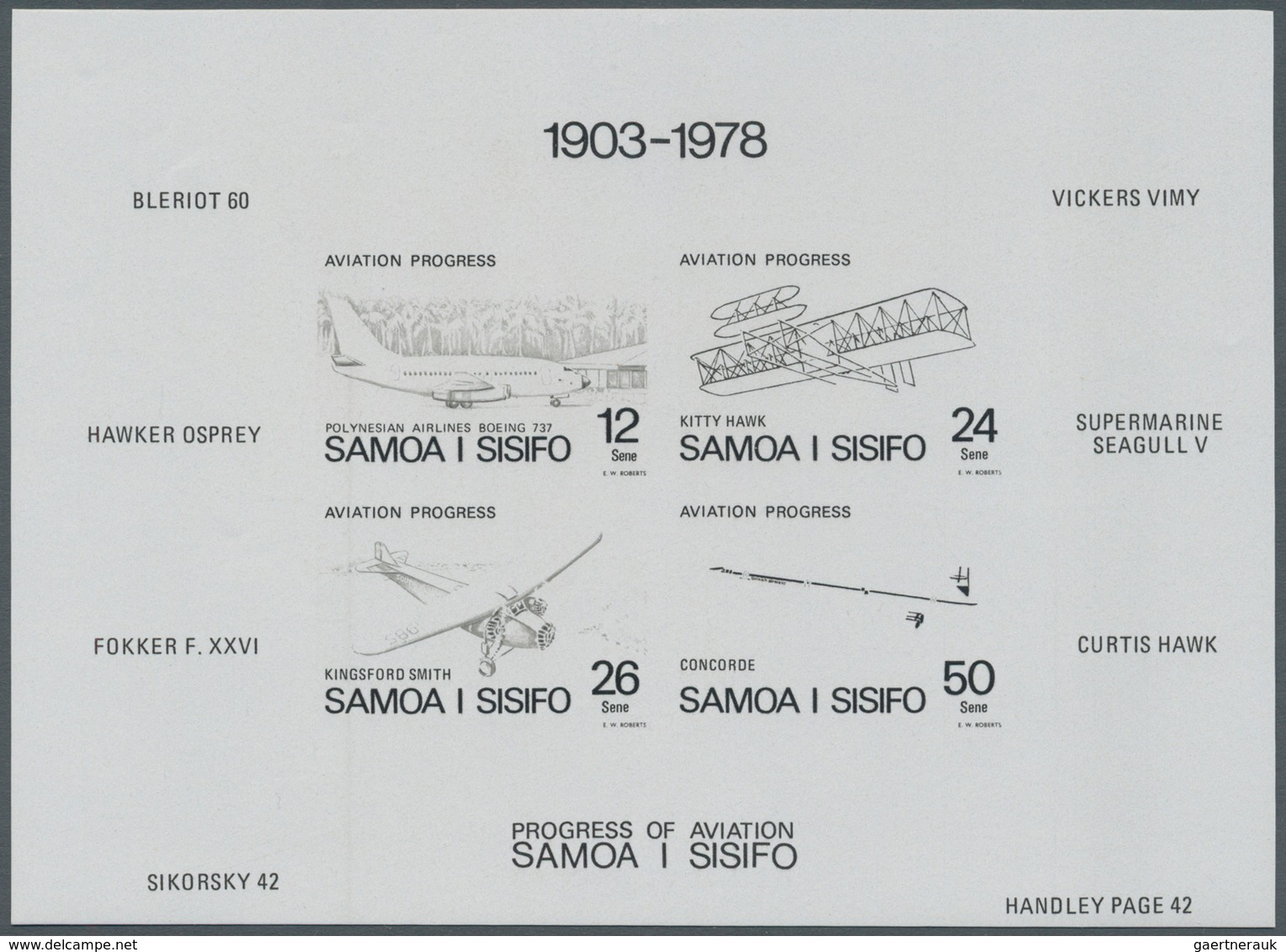 Thematik: Flugzeuge, Luftfahrt / Airoplanes, Aviation: 1978, SAMOA: Progress In Aviation Miniature S - Avions