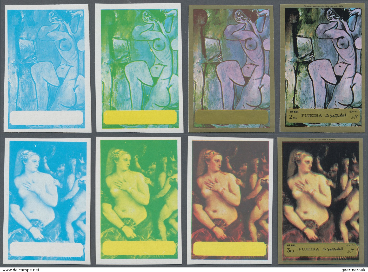 Thematik: Malerei, Maler / Painting, Painters: 1972, Fudschaira/Fujeira, Nude Painting (Titian, Pica - Other & Unclassified