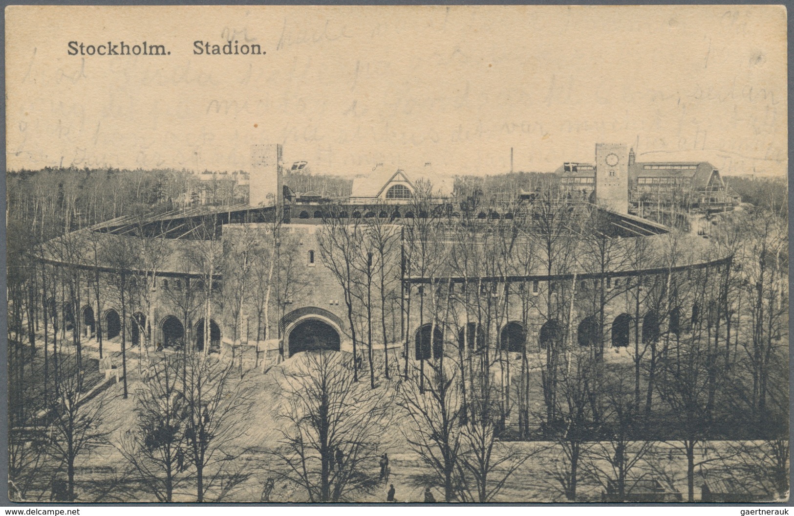 Thematik: Olympische Spiele / Olympic Games: 1912, Schweden Für Stockholm '12. AK "Stockholm Stadion - Other & Unclassified