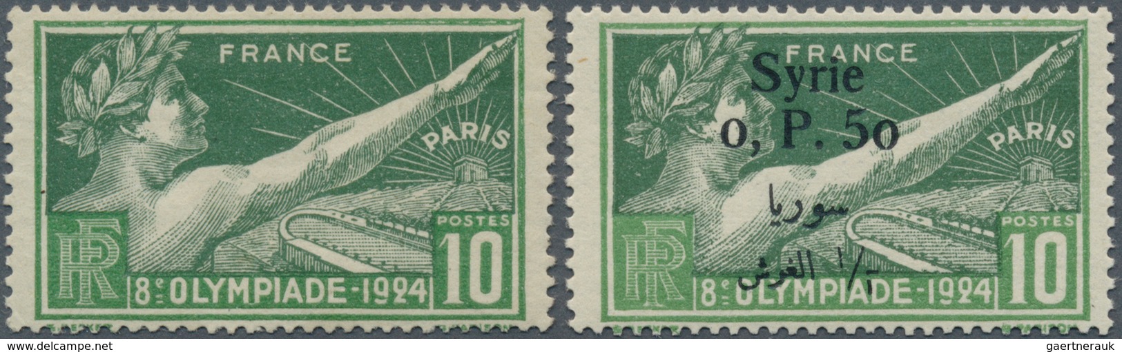 Thematik: Olympische Spiele / Olympic Games: 1924, Grand Liban, France, Syrie For Paris 1924. Lot Co - Other & Unclassified