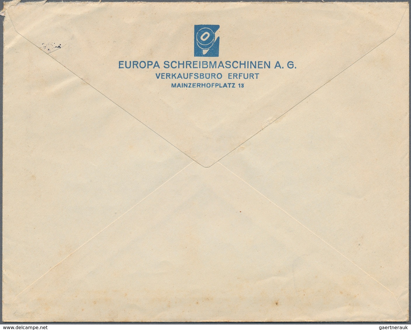 Thematik: Olympische Spiele / Olympic Games: 1936: Deutsches Reich, "Erfurt Olympia Schreibmaschinen - Other & Unclassified