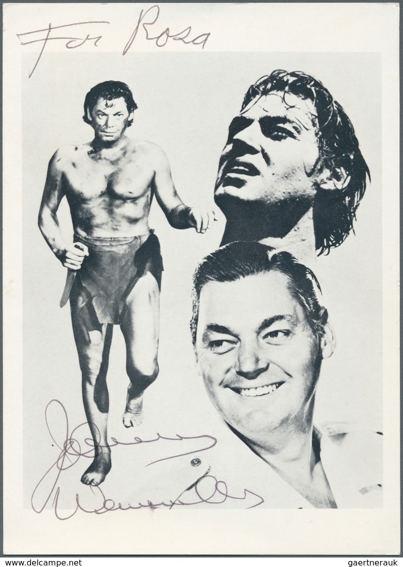 Thematik: Olympische Spiele / Olympic Games: Johnny Weissmuller, Eigenhändige Unterschrift Mit Widmu - Other & Unclassified