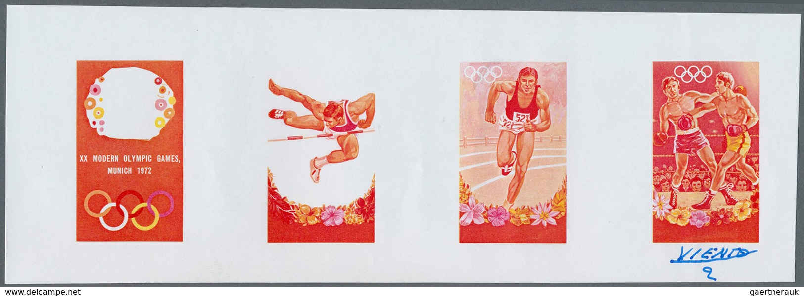 Thematik: Olympische Spiele / Olympic Games: 1972, OLYMPIC SUMMER GAMES MUNICH '72, High Jump, Runni - Other & Unclassified