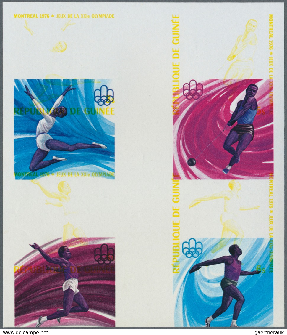 Thematik: Olympische Spiele / Olympic Games: 1976, MONTREAL '76 - 3 Items; Guinea, Collective Single - Autres & Non Classés