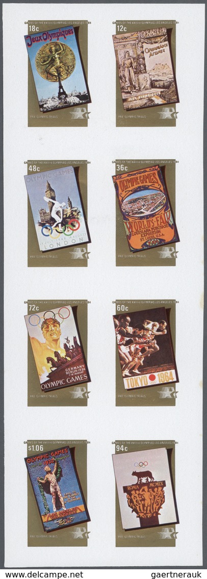 Thematik: Olympische Spiele / Olympic Games: 1984, OLYMPIC SUMMER GAMES LOS ANGELES '84, Olympic Pos - Other & Unclassified