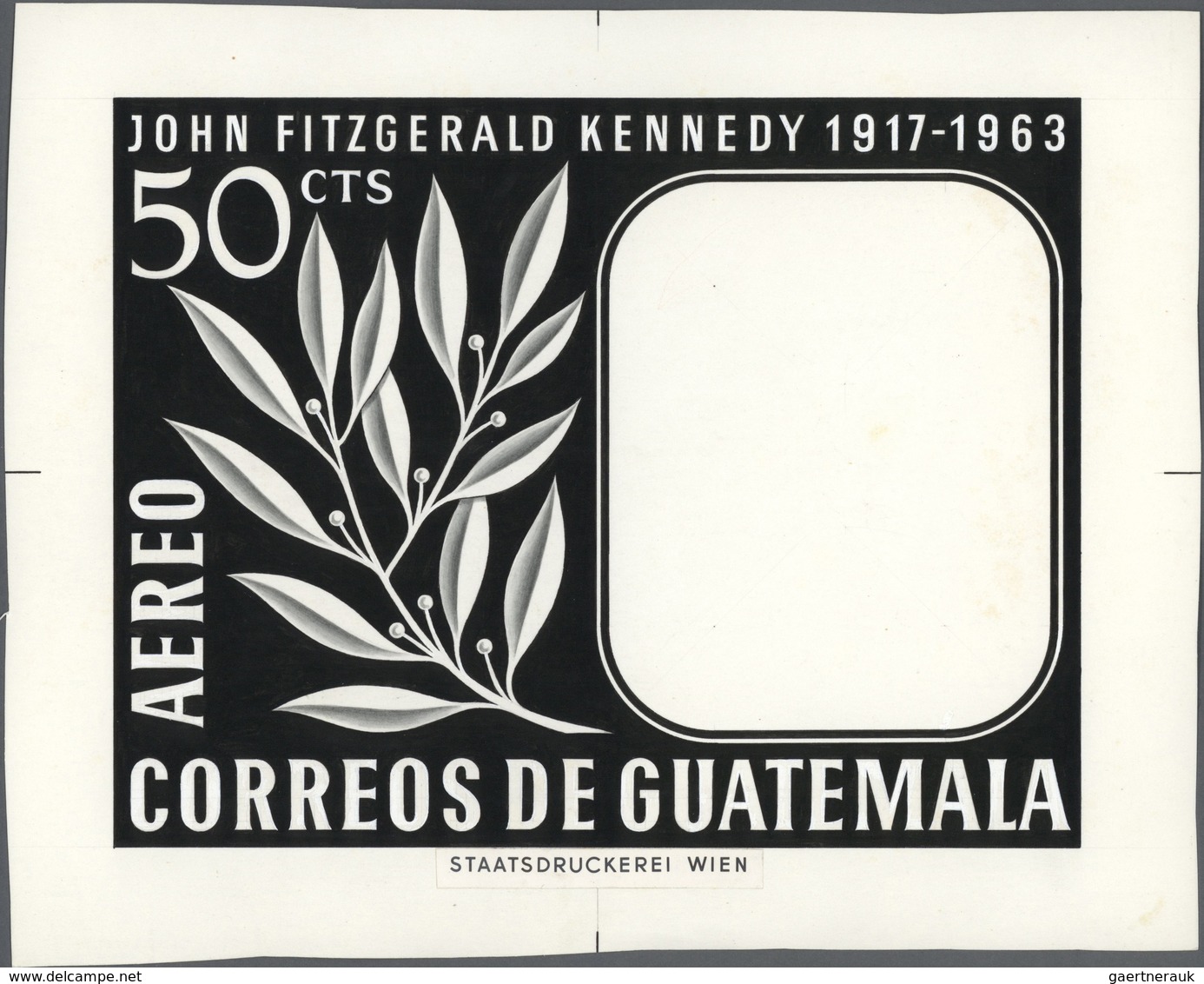 Thematik: Persönlichkeiten - Kennedy / Personalities - Kennedy: 1964, Guatemala. Lot Of 2 Artist's F - Kennedy (John F.)