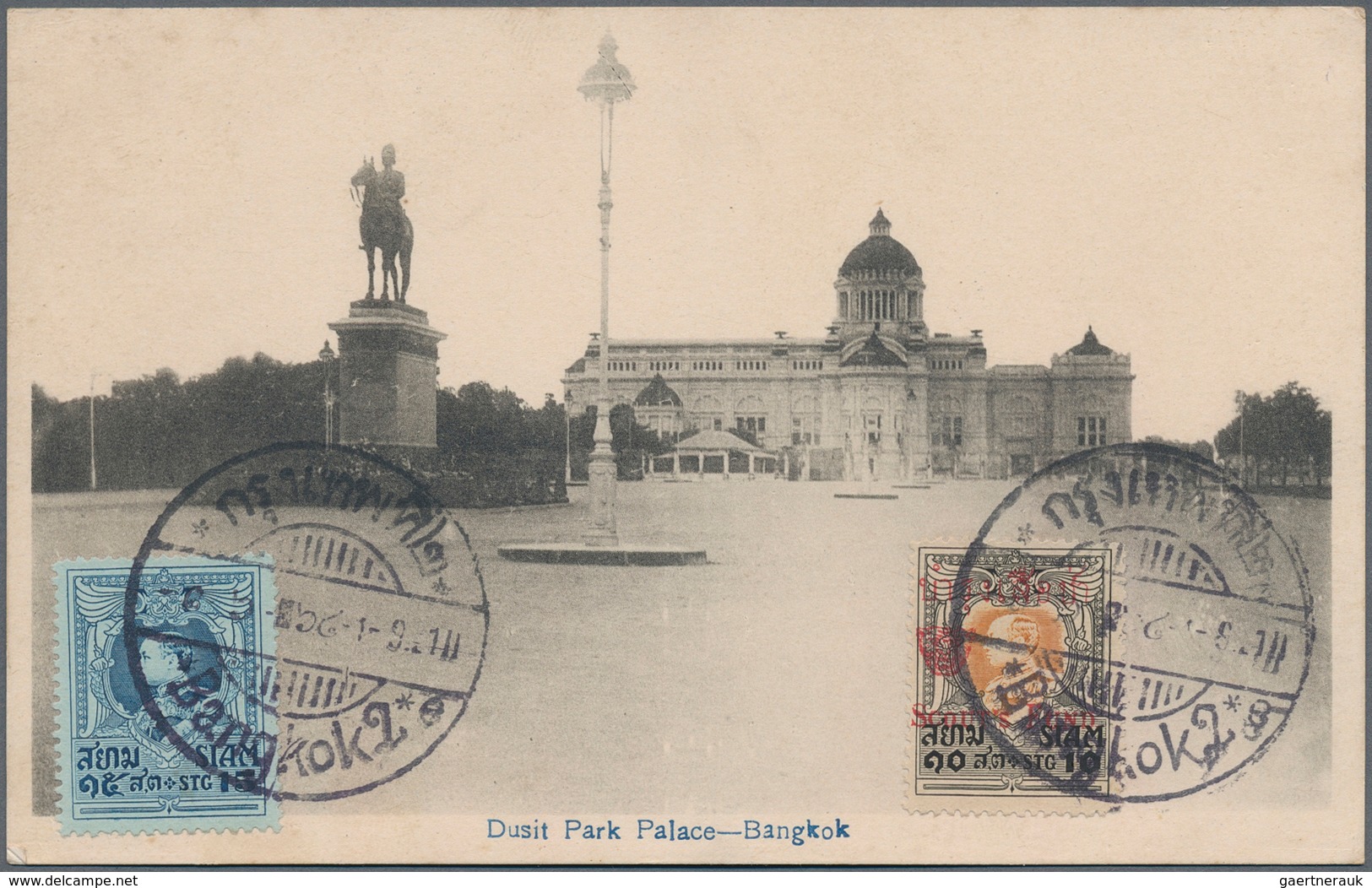 Thematik: Pfadfinder / Boy Scouts: 1921, Picture Post Card Of 'Dusit Park Palace' Bangkok' Bearing S - Sonstige & Ohne Zuordnung