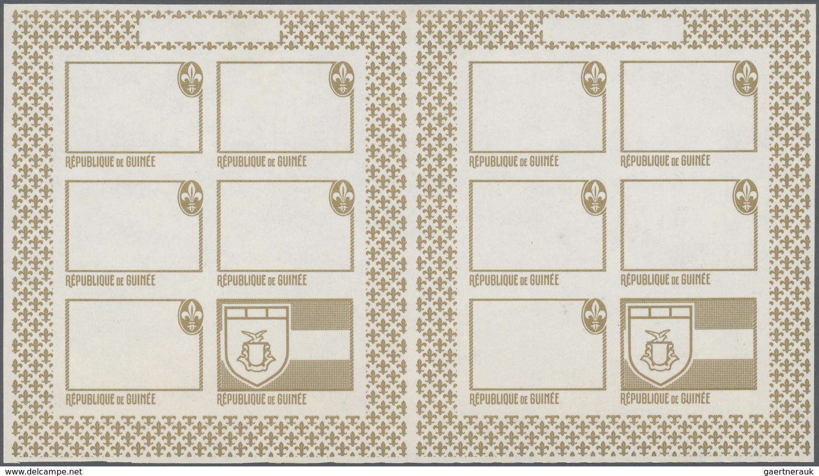 Thematik: Pfadfinder / Boy Scouts: 1969, SCOUTS IN GUINEA - 8 Items; Double Progressive Plate Proofs - Autres & Non Classés