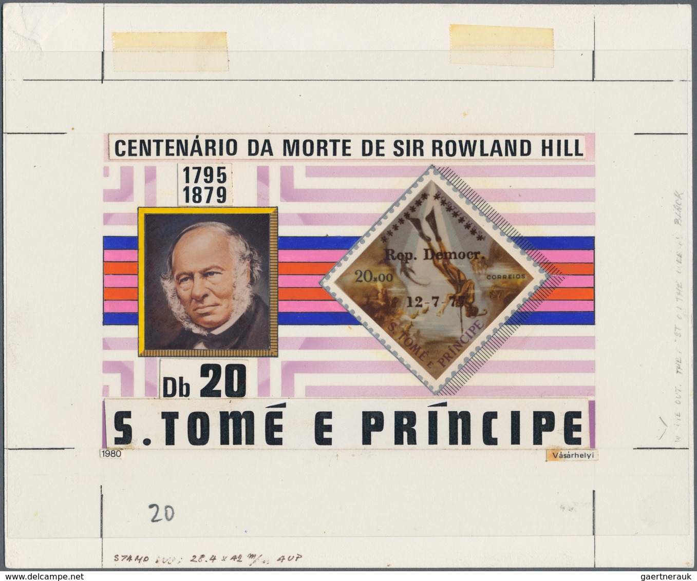 Thematik: Post / Post: 1980, SAO TOME E PRINCIPE: 100 Years Death Of ROWLAND HILL Complete Set Of Fo - Poste