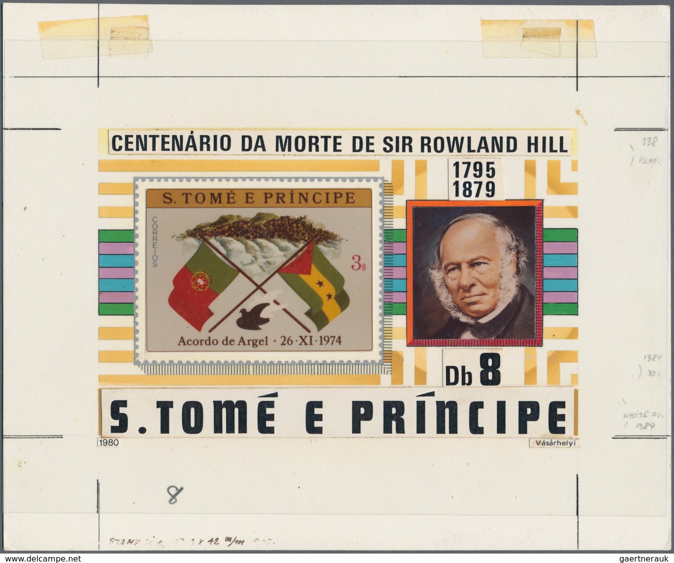 Thematik: Post / Post: 1980, SAO TOME E PRINCIPE: 100 Years Death Of ROWLAND HILL Complete Set Of Fo - Poste