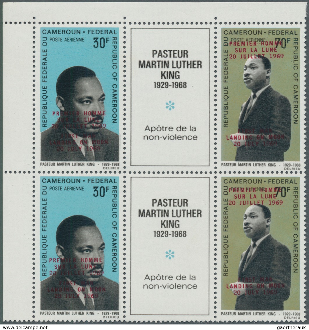 Thematik: Raumfahrt / Astronautics: 1969, KAMERUN: Prominent Persons (Mahatma Gandhi, Martin Luther - Sonstige & Ohne Zuordnung